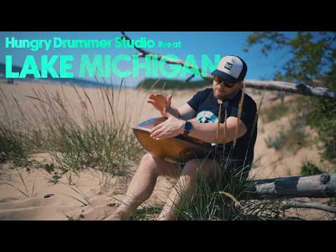 Lake Michigan Handpan Meditation | Ayasa "Ember Steel" F# Low Pygmy 21