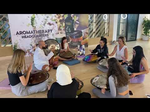 Handpan workshop Dubai by anashandpan for bath and body works ❤️