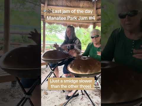 🛸🎶 Women of Steel closing out their day with an E Minor Handpan Jam 🎶🛸