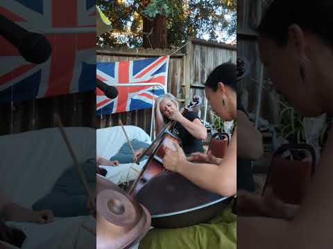 a bit of a funky hijaz handpan jam with my friend on cello