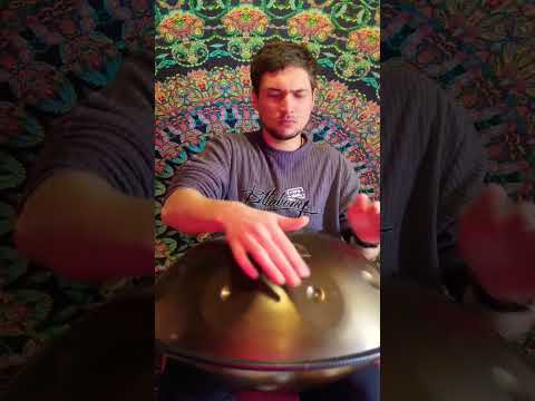 Hand pan rhythmic 🌬️ #hangmusic