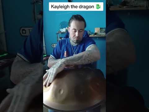 Kayleigh the dragon my new song #dragon #kayleigh #music #handpan 😂