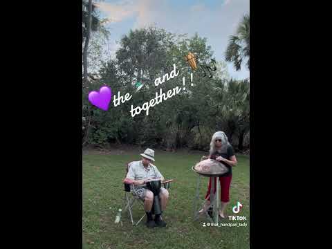 🛸🎶 💕 Love hearing a drum and my C# Celtic Minor by @AxiomHandpans  play together 💕 🎶🛸