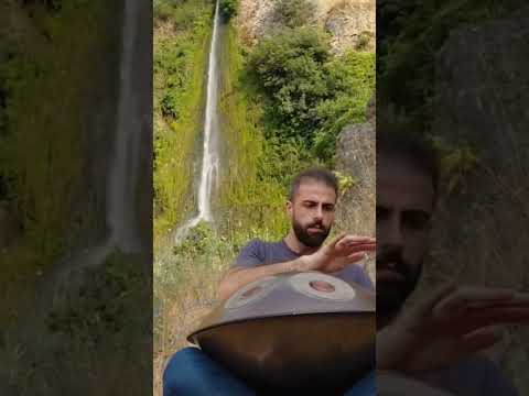 Under A Waterfall #handpan #music #thesoundofeli #contemplation #waterfalls #music #meditation #life