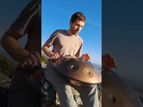 Amazing view and emotional handpan music | VIBE handpan | @vibehandpan6726 | C# Koi 9 notes scale