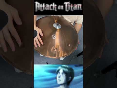 「Call of silence」Part 1 - Handpan Cover #shorts #short #handpan #attackontitan #anime #aot