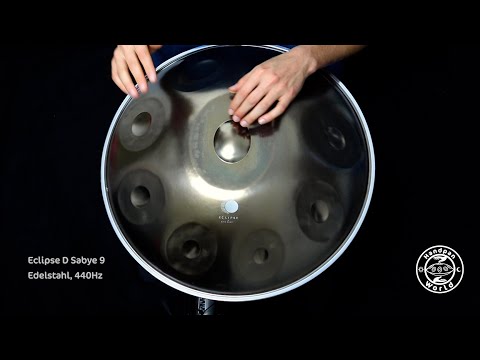 Eclipse Handpan | D Sabye 9 | Edelstahl | 440Hz | D/ G A B C# D E F# A