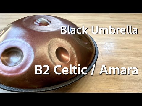 【ハンドパン販売】Black Umbrella / B2 Celtic / Amara 試奏2