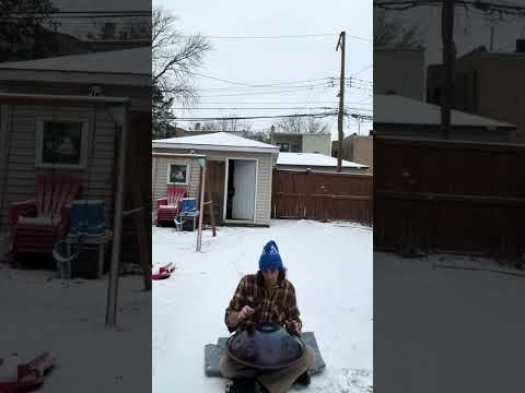 Morning Improv 15 – Handpan in the Snow | Relaxing Meditation Music, Yoga, Study, Sleep