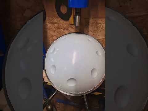 Pressing dimples | Handpan Maker | Learning to build my own handpans