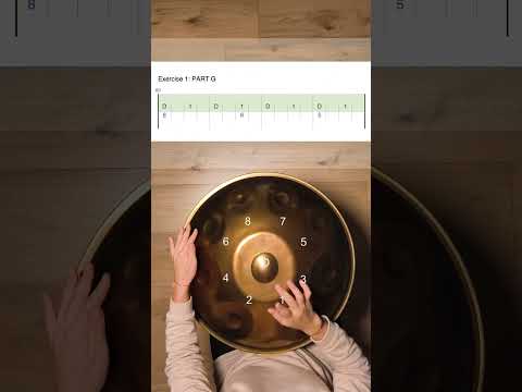 Handpan Tutorial, Exercise for Hang Massive-Once Again Part G, D Kurd, Learn with Kristina Savkova
