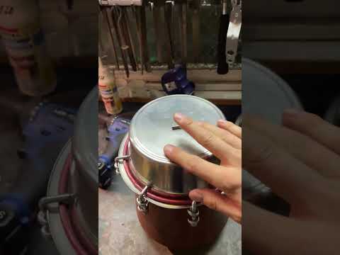 Experimental Tabla-Inspired Prototype – Metal Resonator + Magnetic Sustain