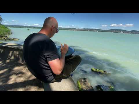 Handpan duet with Balaton Lake, vocals: wind and water :D