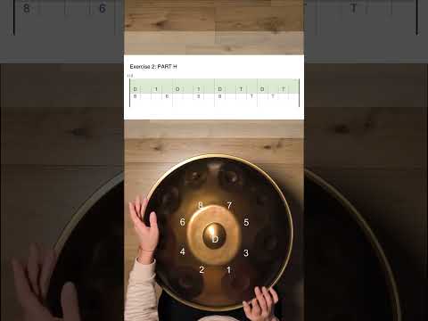 Handpan Tutorial, Exercise for Hang Massive-Once Again Part H 2, D Kurd, Learn with Kristina Savkova