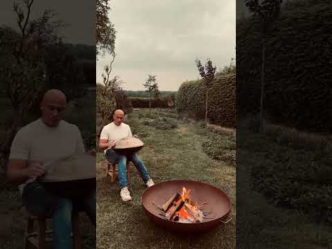 🔥 This Handpan by the Fire Will Calm You Instantly