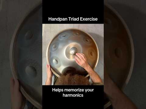Handpan Triad Exercise - Helps memorize your harmonics 🛸 #handpan #triad #exercise #harmonics