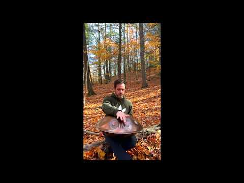 MEDITATIVE HANDPAN MELODY IN THE WOODS OF UPSTATE NY