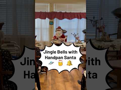 Jingle Bells with Handpan Santa 🛸🎅🔔 #jinglebells #handpan #musictherapy #christmas #handpansanta