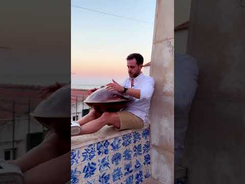 Sunset in Lisbon with handpan music 🌅 #handpanmusic #lisbonlife #handpan #sunset #portugal #lisbon